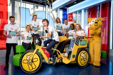 Children in Need Rickshaw comes to Lingfield